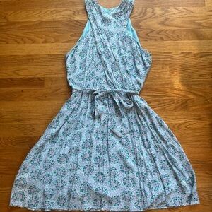 Blue floral Loft dress size 12